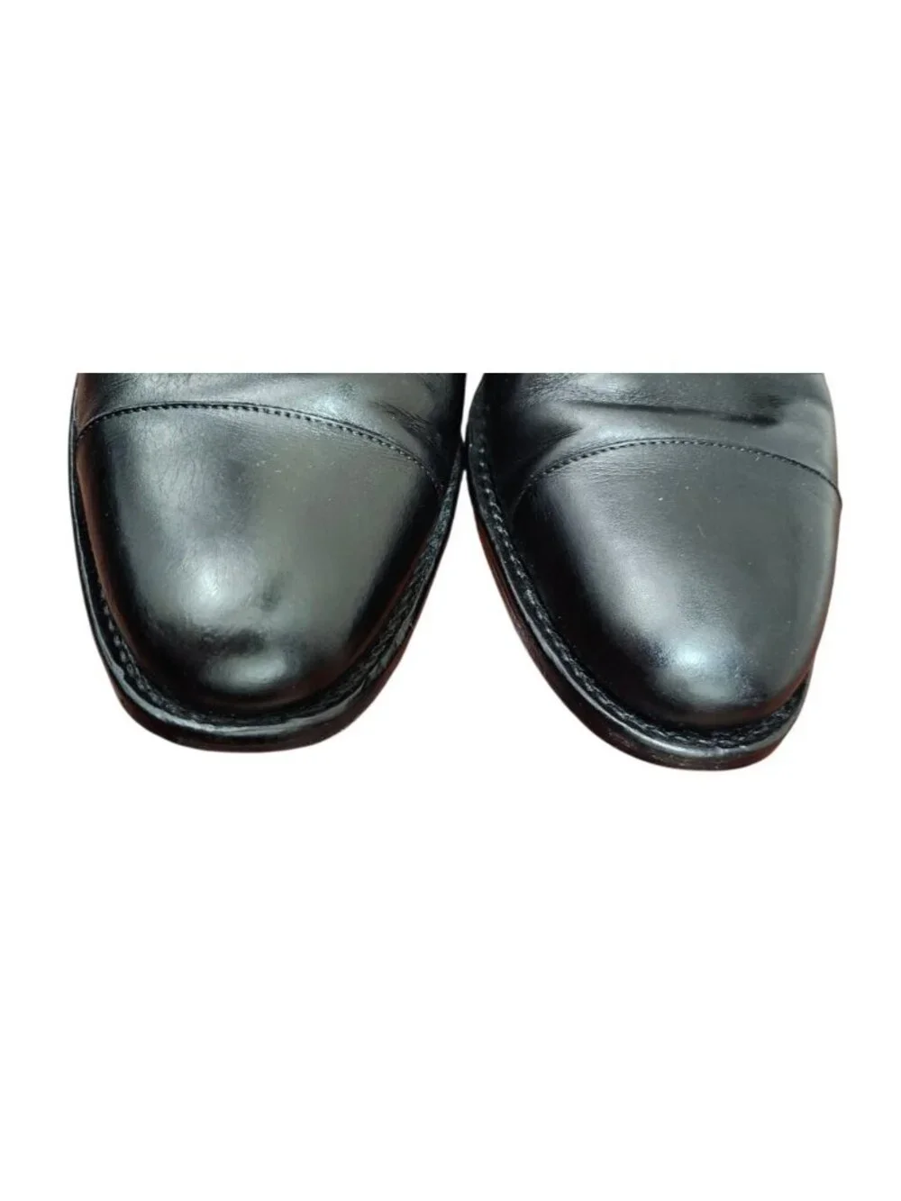Armin Oehler Men’s Black Leather Double Monk Strap Cap Toe Dress Shoes US 10